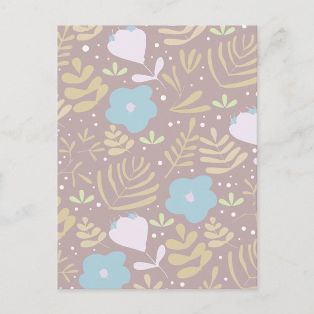 Postal Festiva Floral mínima (Anverso)