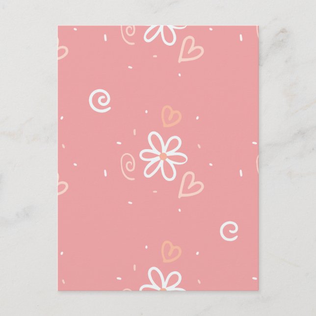 Postal Festiva Floral mínima (Anverso)