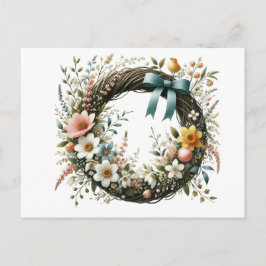 Postal Festiva Flores de flores