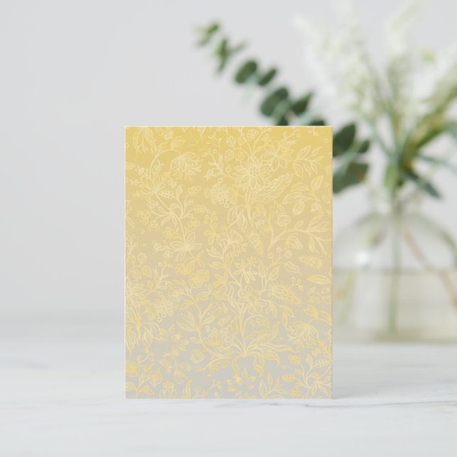 Postal Festiva flores decorativas 20 (Anverso de pie)