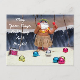 Postal Festiva Florida Santa Postcard - Navidades de Merry Rockin