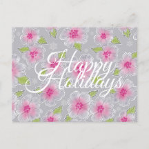 Flowance Elegance Happy Holidays Card
