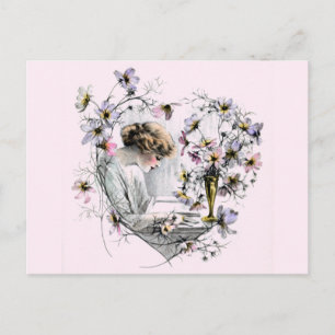 Postal Festiva Flower Heart Valentine