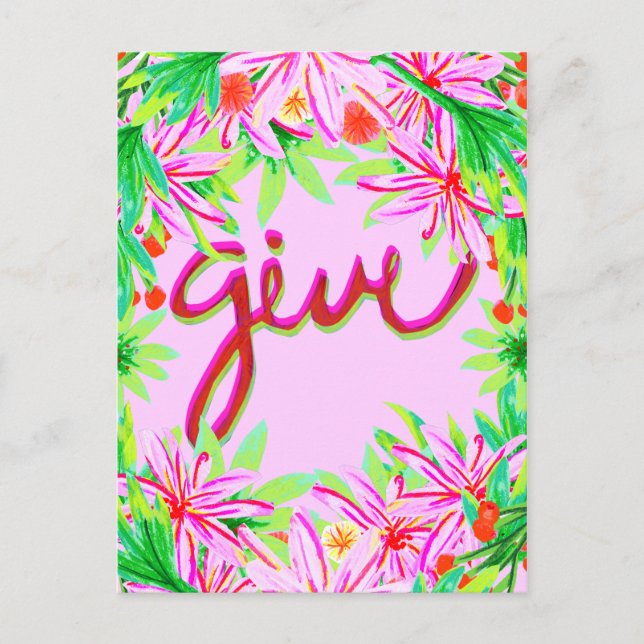 Postal Festiva Foliage de Navidades - Dar (Anverso)