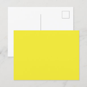 Postal Festiva Fondo amarillo sólido vibrante