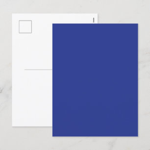 Postal Festiva Fondo azul profundo sólido Diseño Minimalista en