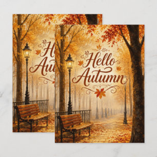 Postal Festiva fondo de pantalla de otoño para iphone, ipad fondo