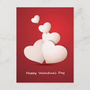 Postal Festiva Fondo del el día de San Valentín
