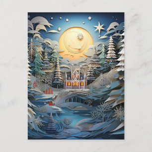 Postal Festiva Fondo del Resumen de Efecto 3D