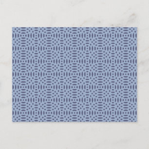 Postal Festiva Formas circulares azules modernas patrón continuo