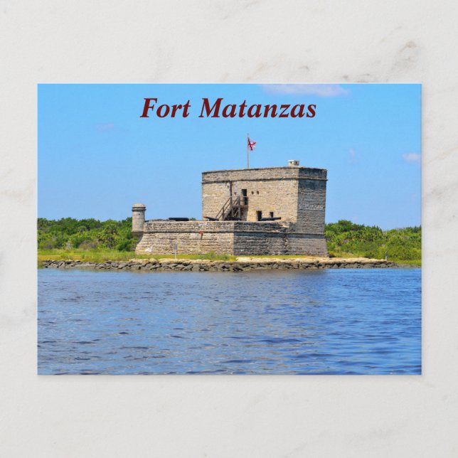 Postal Festiva Fort Matanzas (Anverso)