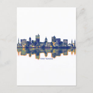 Postal Festiva Fort Wayne Skyline