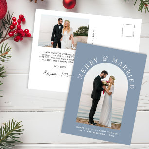 Postal Festiva Foto casada con Navidades azules de Dusty Arch