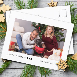 Postal Festiva Foto de árbol moderno