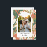 Postal Festiva Foto de Arco Resumen Pintada<br><div class="desc">Esta elegante y moderna tarjeta de vacaciones cuenta con una moderna foto en arco con nuestro fondo pintoresco y abstracto en colores llamativos. La parte de atrás viene con un lugar para una segunda foto, un mensaje personalizado, una dirección de retorno y la dirección del destinatario. Ver tarjetas de vacaciones...</div>