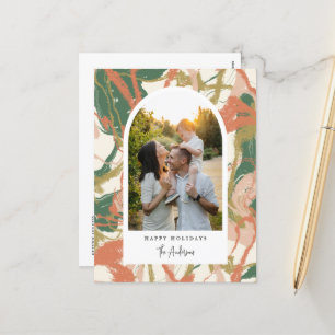 Postal Festiva Foto de Arco Resumen Pintada