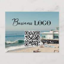 Foto de código QR promocional de la empresa con lo