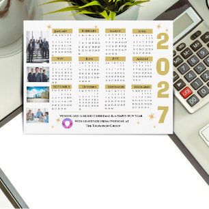 Postal Festiva Foto de empresa del calendario empresarial 2027
