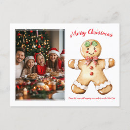 Postal Festiva Foto de Greetings Gingerbread