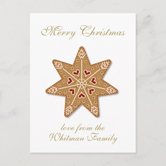 Postal Festiva Foto de la receta navideña de Merry (Anverso)