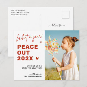 Postal Festiva Foto de los Navidades de despedida por la paz de 2