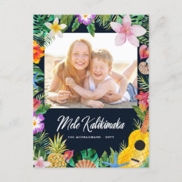 Postal Festiva Foto de los saludos de la isla marina