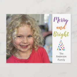 Postal Festiva Foto de Merry y Bright