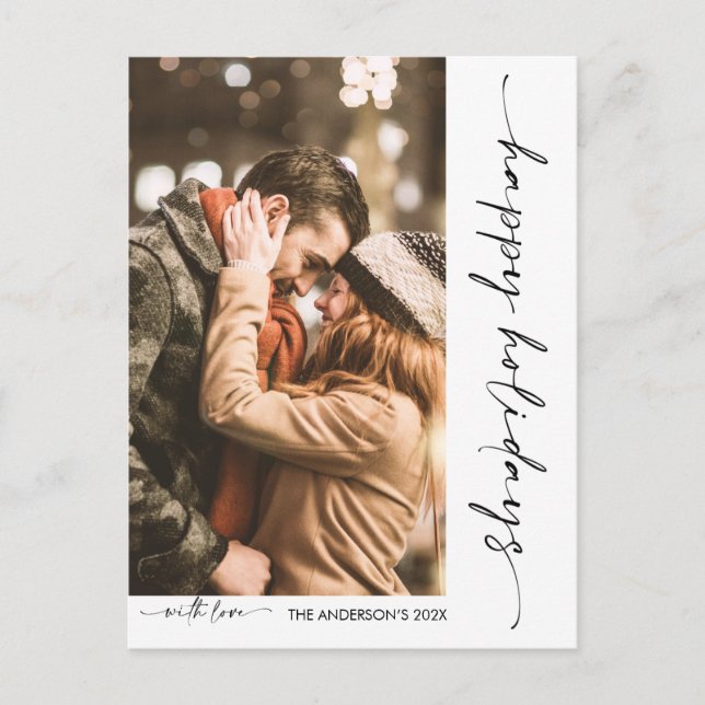 Postal Festiva Foto de Navidades de fotografía de la esquina mini (Anverso)