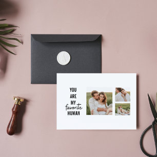 Postal Festiva Foto de pareja de jóvenes modernos y cita romántic