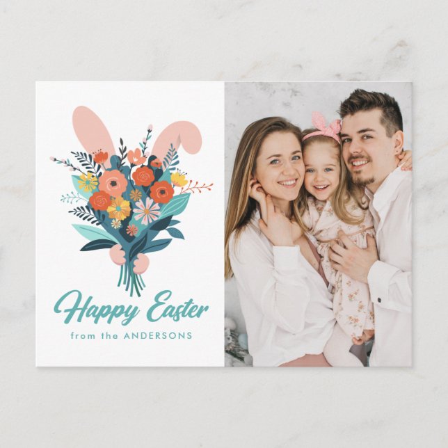 Postal Festiva Foto de Pascua de Abundancia Cuta (Anverso)