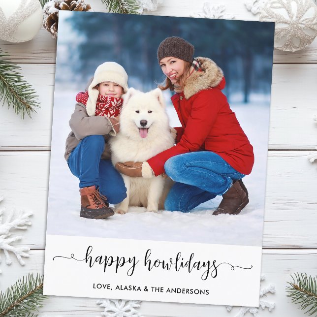 Postal Festiva Foto de perro de Personalizado familiar moderno fe (Subido por el creador)