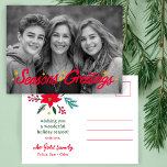 POSTAL FESTIVA FOTO DE PERSONALIZADO DIVIDIDA A MANO<br><div class="desc">Espero que te guste este diseño de vacaciones. Haga clic en "personalizar" para editar y agregar su propia foto y texto al frente y atrás. También disponible como descarga digital para enviar por correo electrónico o mensaje de texto y guardar en franqueo. ¡Y con letras doradas también! Revisa mi tienda...</div>