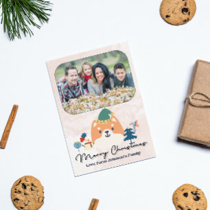 Postal Festiva Foto de personalizar de Navidades de vacaciones po