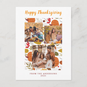 Postal Festiva Foto elegante de Acción de Gracias de otoño modern