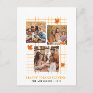 Postal Festiva Foto elegante de Acción de Gracias de otoño modern
