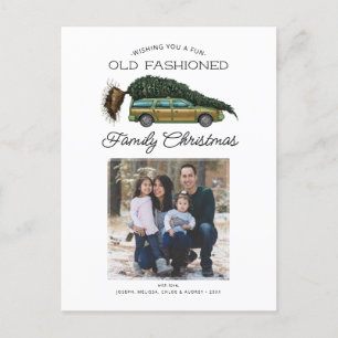 Postal Festiva Foto familiar de Navidades de Lampoon