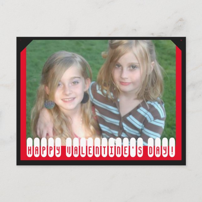 Postal Festiva Foto feliz personalizada del el día de San (Anverso)