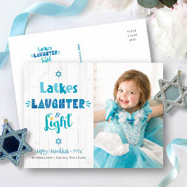 Postal Festiva Foto Hanukkah Latkes Laughter Light Rushood