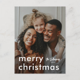 Postal Festiva Foto minimalista de Navidades modernos