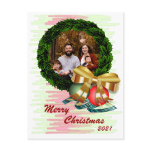 Foto Navidades de Wreath Postcard