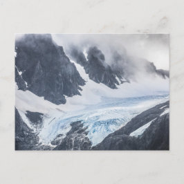 Postal Festiva Foto paisajista del glaciar de Lyngen