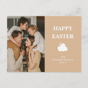 Postal Festiva Foto personalizada de familia de Pascua de primave