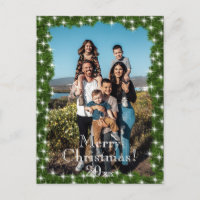 Foto personalizada de Green Pine Twinkle Lights