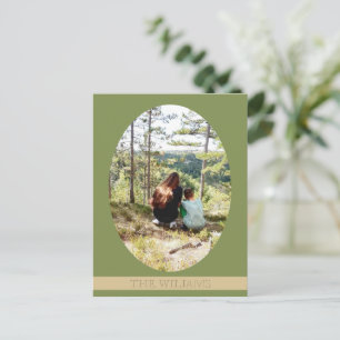 Postal Festiva Foto personalizada de una gran familia en tonos pa