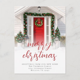 Postal Festiva Foto Superposición de Merry Christmas Script New H