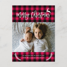 Postal Festiva Fotografía de Navidades de patrones de colocación 