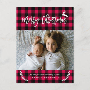 Postal Festiva Fotografía de Navidades de patrones de colocación