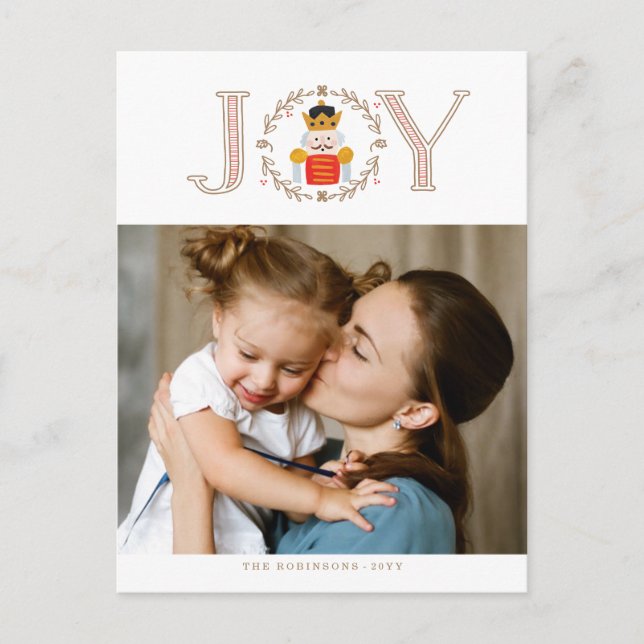 Postal Festiva Fotografía de Numcracker Prince Holiday (Anverso)