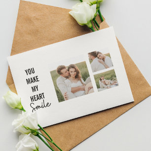 Postal Festiva Fotografía de pareja de colonos y encantadora cita