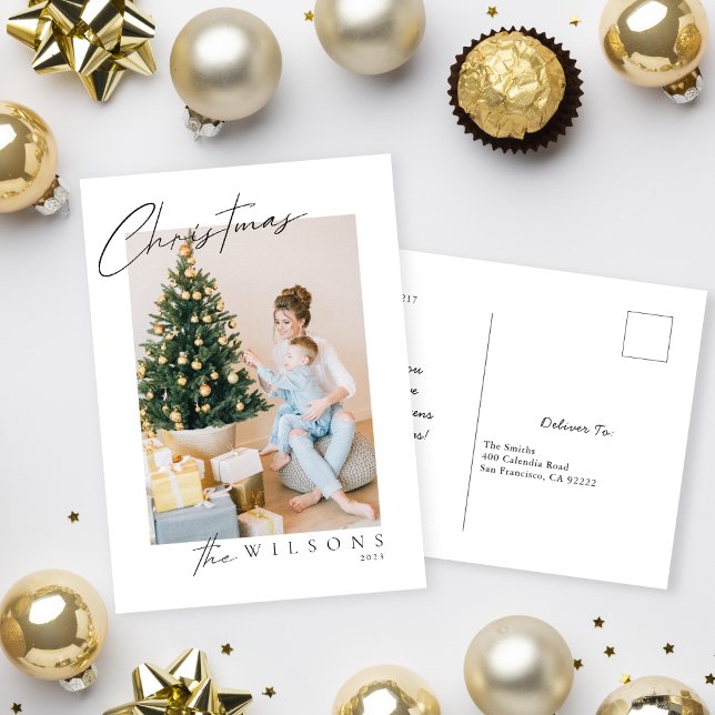 Postal Festiva Fotografía escrita a mano por Merry Modern (Subido por el creador)